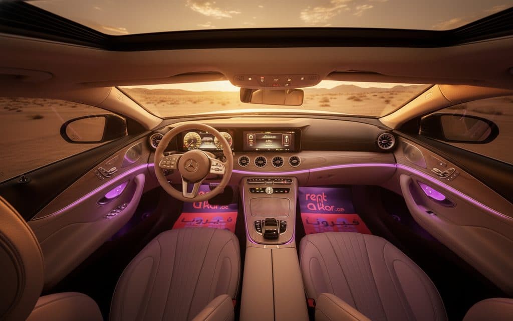 Mercedes Cls450 2025 interior view showing trim