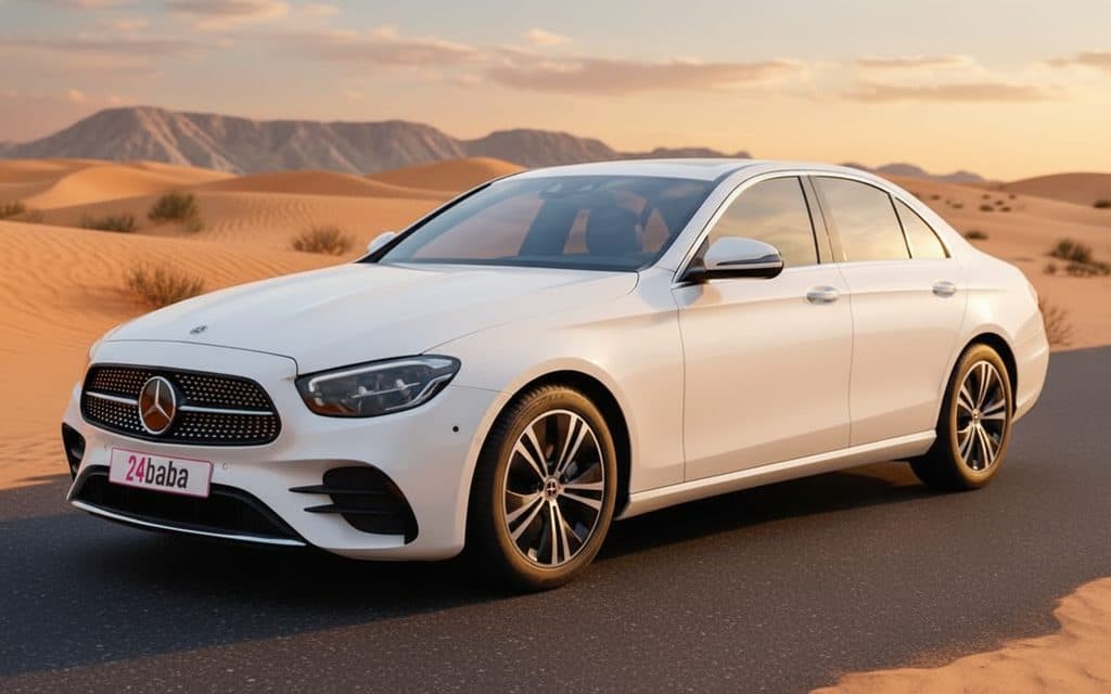 Hire Mercedes E250 2022 White in Dubai