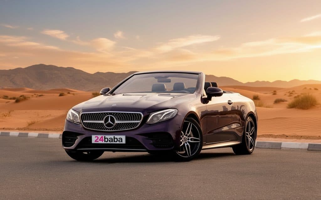 Mercedes E450 2025 Red rental in Dubai