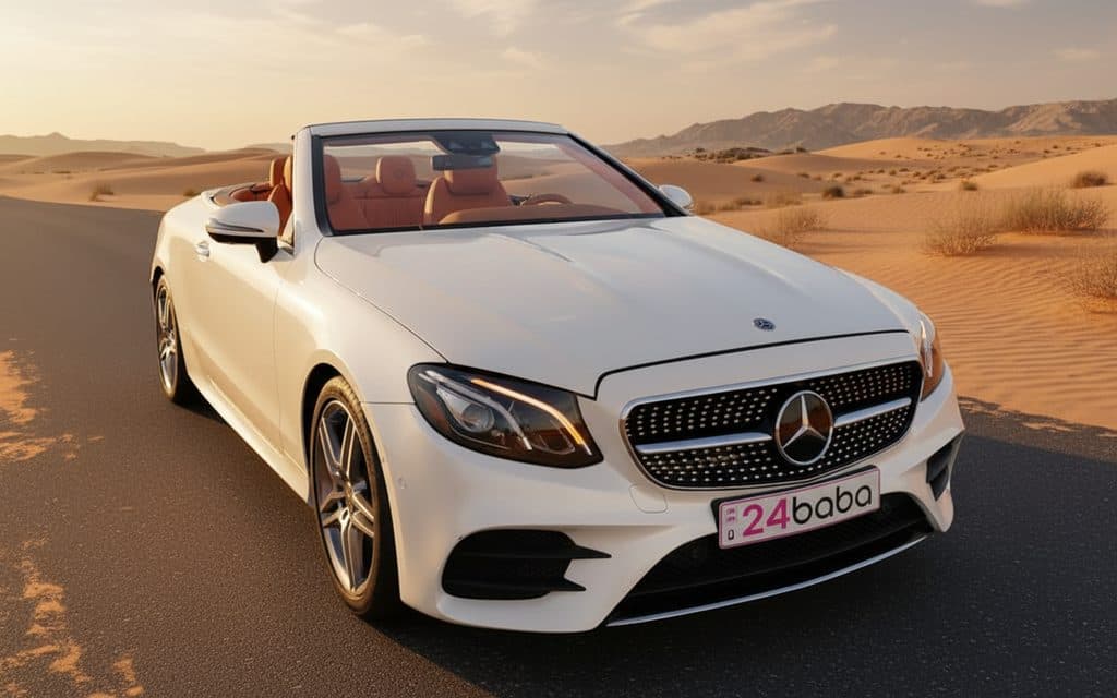 Hire Mercedes E450 2020 White in Dubai
