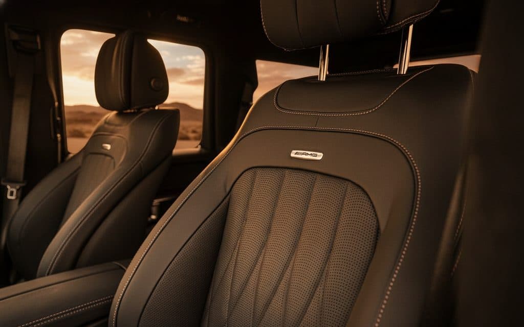 Mercedes G63 2025 leather seats and cabin