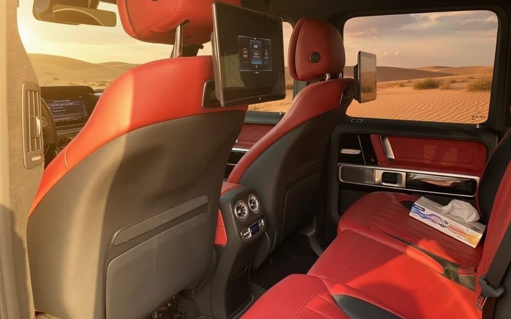 Mercedes G63 2020 leather seats and cabin