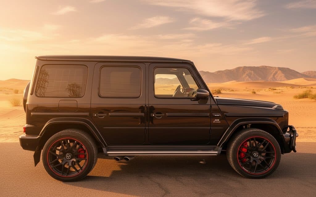 Mercedes G63 2020 Black side profile