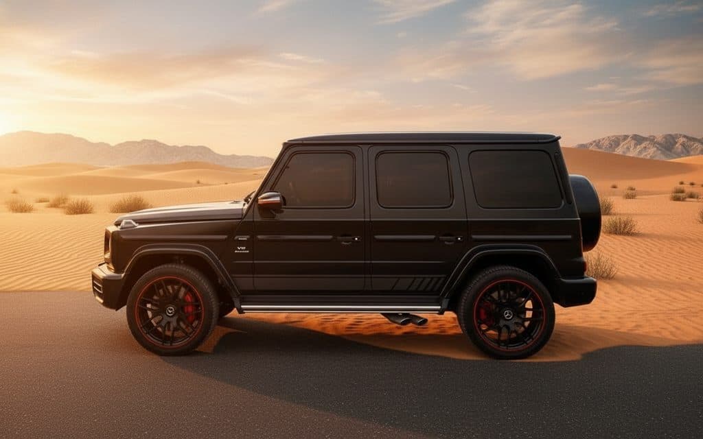 Mercedes G63 2022 Black side profile