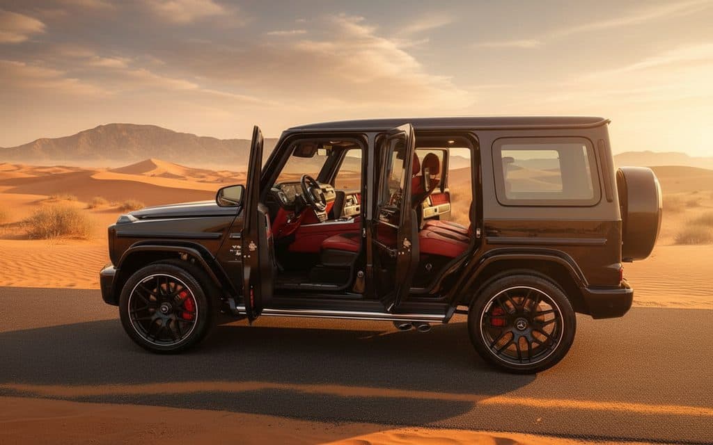 Mercedes G63 2022 Black side profile