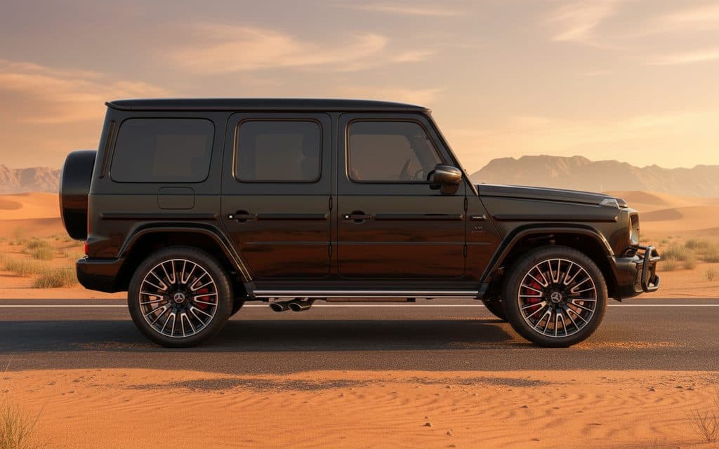 Mercedes G63 2025 Black side profile