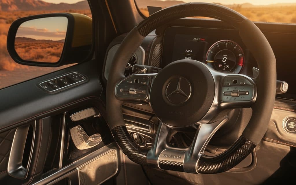 Mercedes G63 2020 interior view showing trim