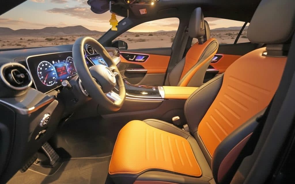 Mercedes Glc200 2024 leather seats and cabin