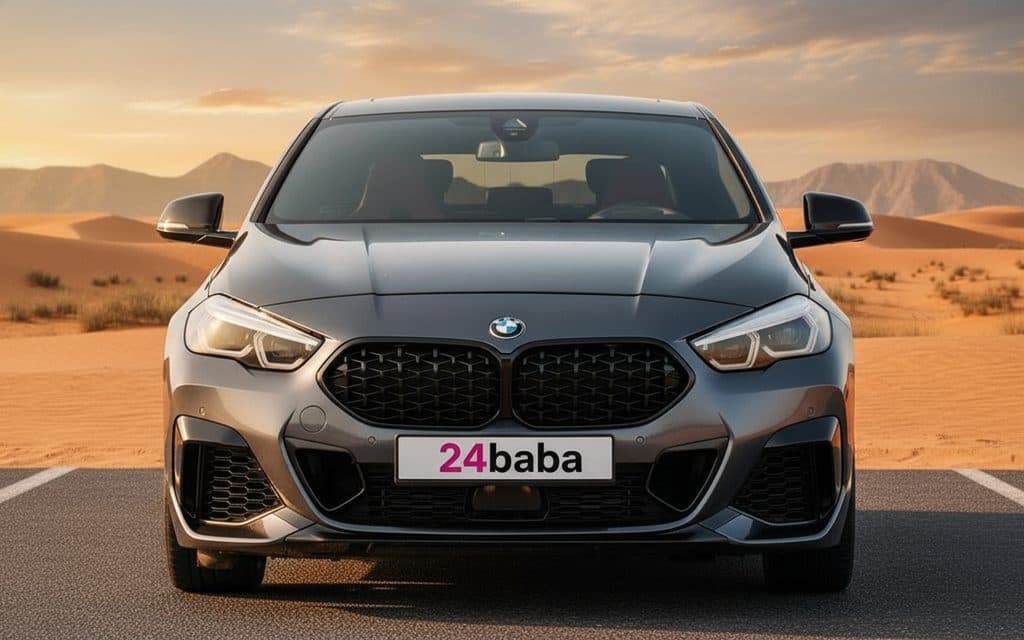 Bmw 235 2022 Dark Gray front view with headlights