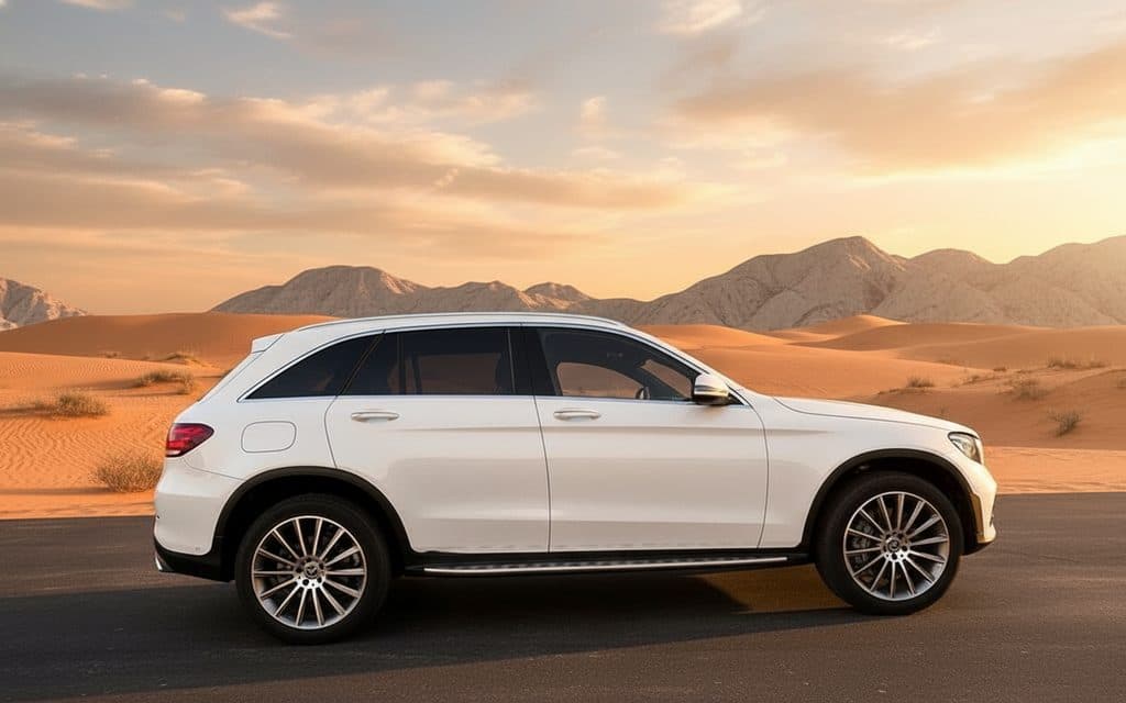 Mercedes Glc300 2022 White side profile