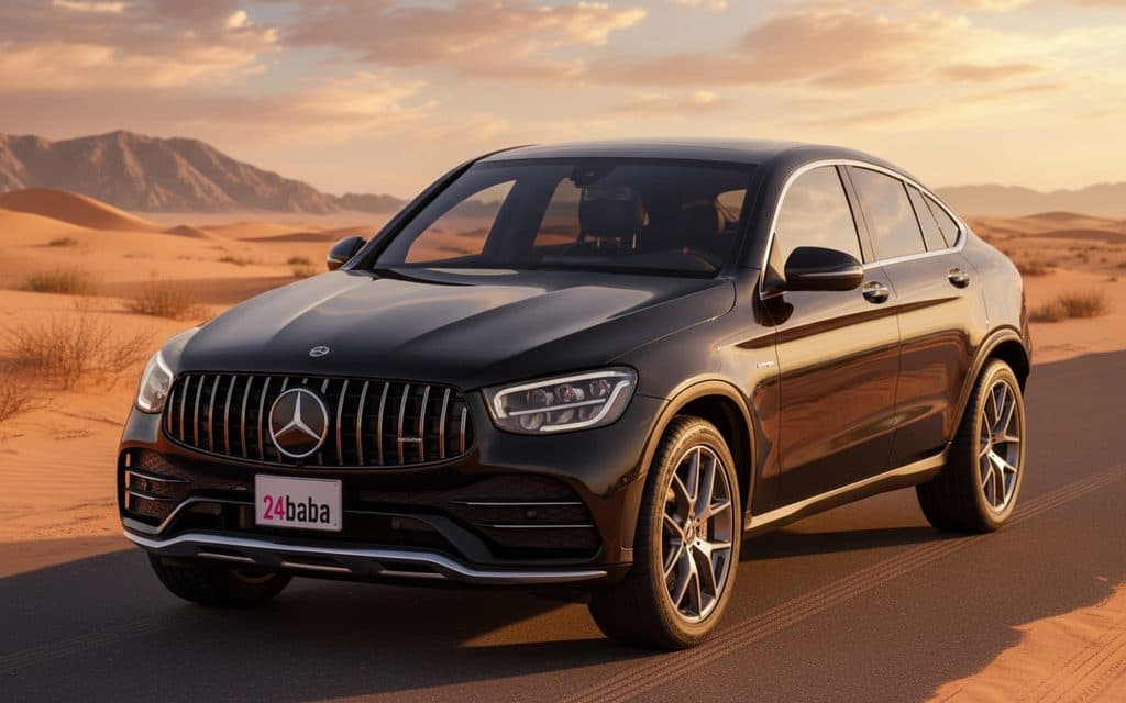 Mercedes Glc43 2022 Black rental in Dubai