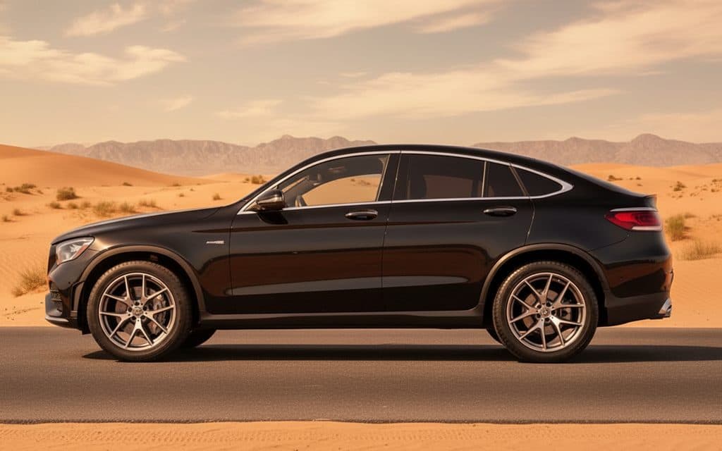 Mercedes Glc43 2022 Black side profile