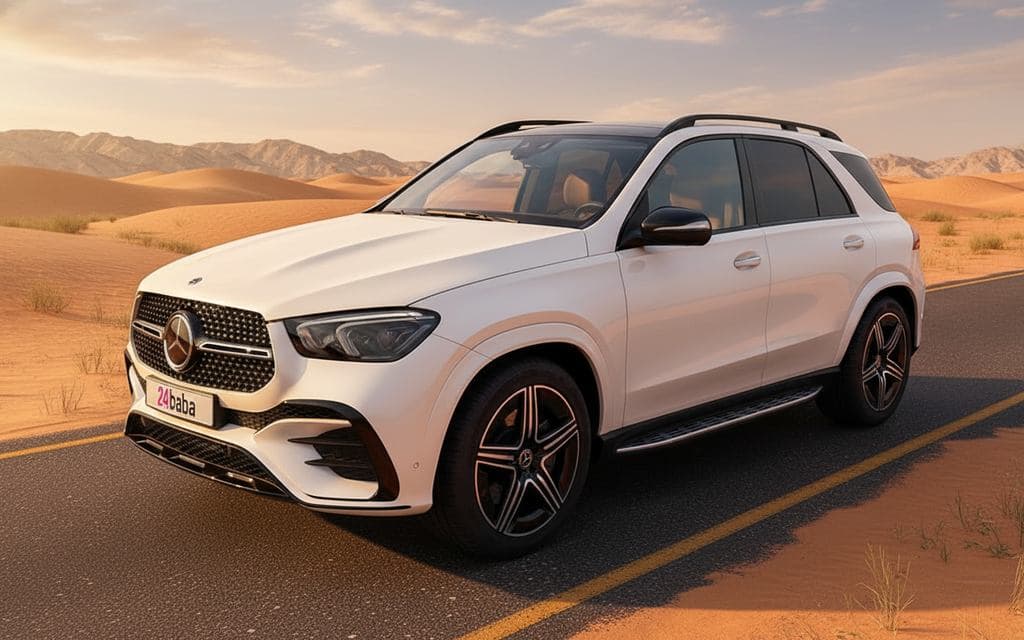 Hire Mercedes Gle450 2025 White in Dubai