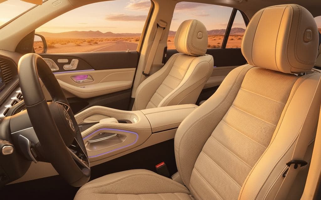 Mercedes Gle450 2025 leather seats and cabin