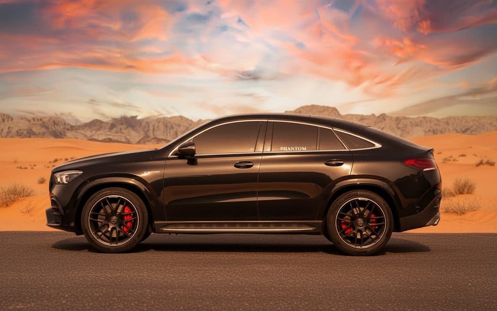 Mercedes Gle63 2021 Black side profile