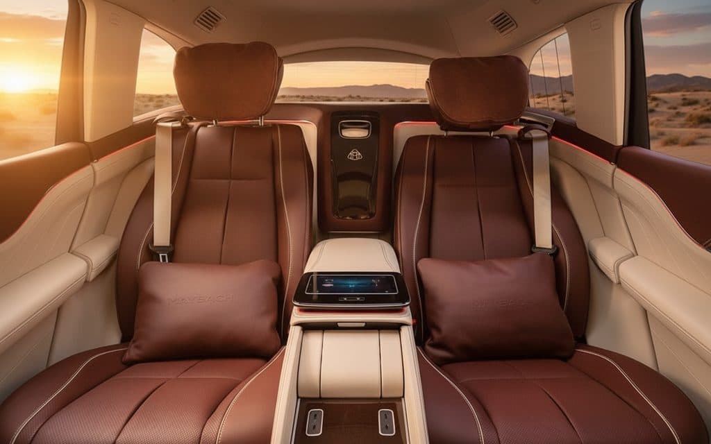 Mercedes Gls600 2022 leather seats and cabin