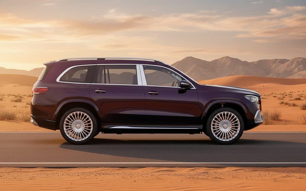 Mercedes Gls600 2022 Black side profile