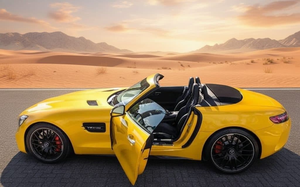 Mercedes Gtc 2020 Yellow side profile
