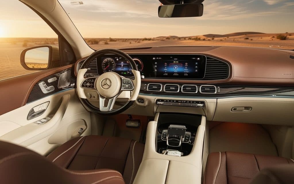 Mercedes Maybach 2022 interior view showing trim