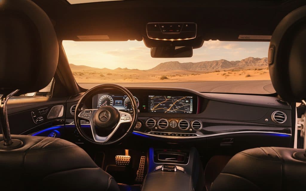 Mercedes S560 2020 interior view showing trim