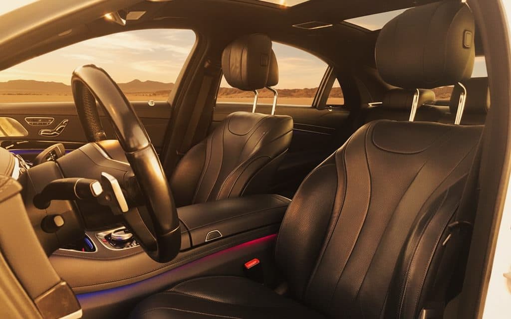 Mercedes S560 2020 leather seats and cabin