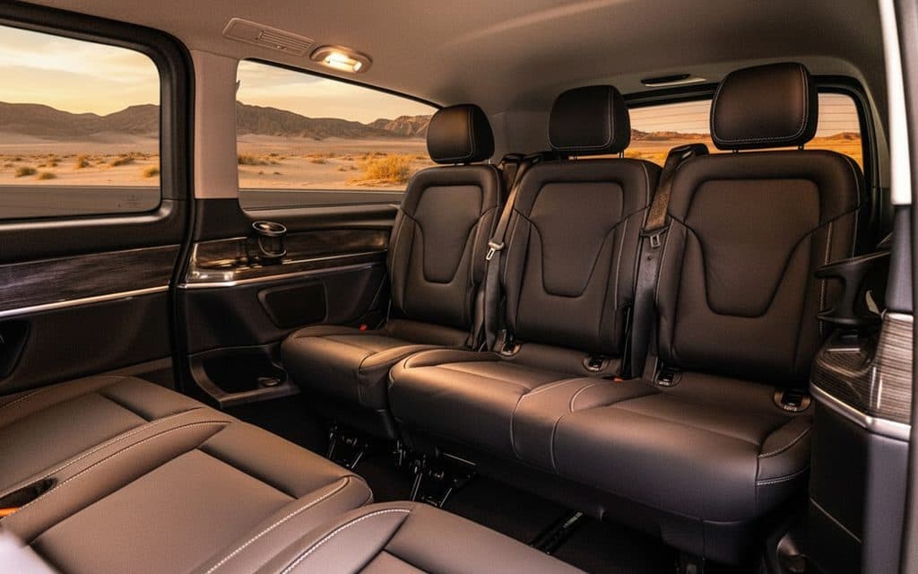 Mercedes V Class 2022 leather seats and cabin