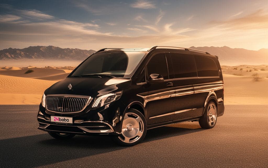 Mercedes V Class 2023 Black - Dubai Car Lease