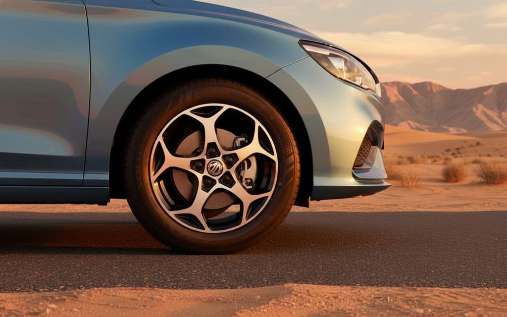 Mg 3 2024 alloy wheel close up