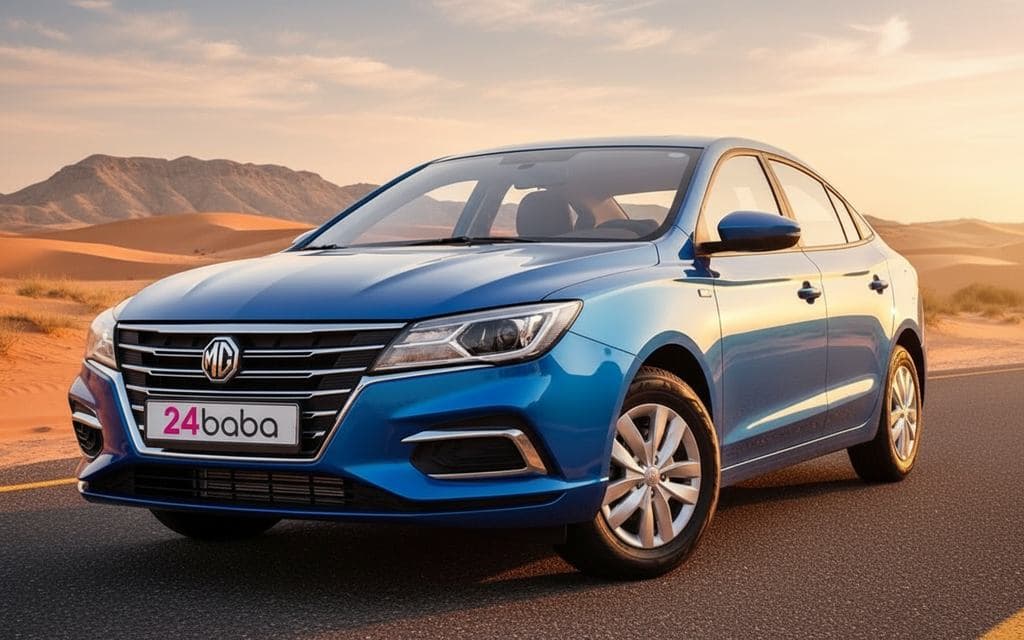 Hire Mg 5 2022 Blue in Dubai