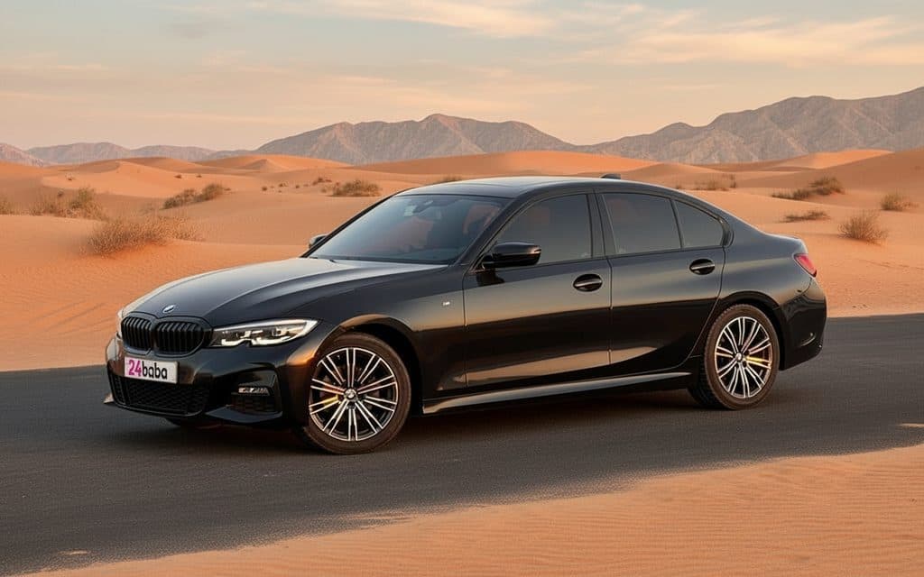 Hire Bmw 320 2022 Black in Dubai