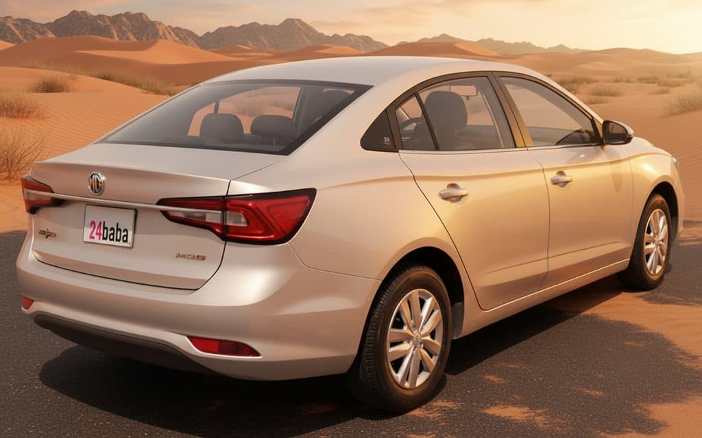 Mg 5 2020 Grey rear view showing taillights