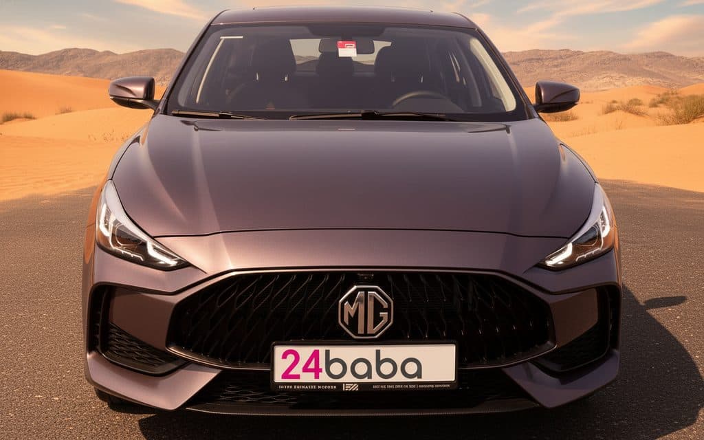 Mg Gt 2023 Brown front view with headlights