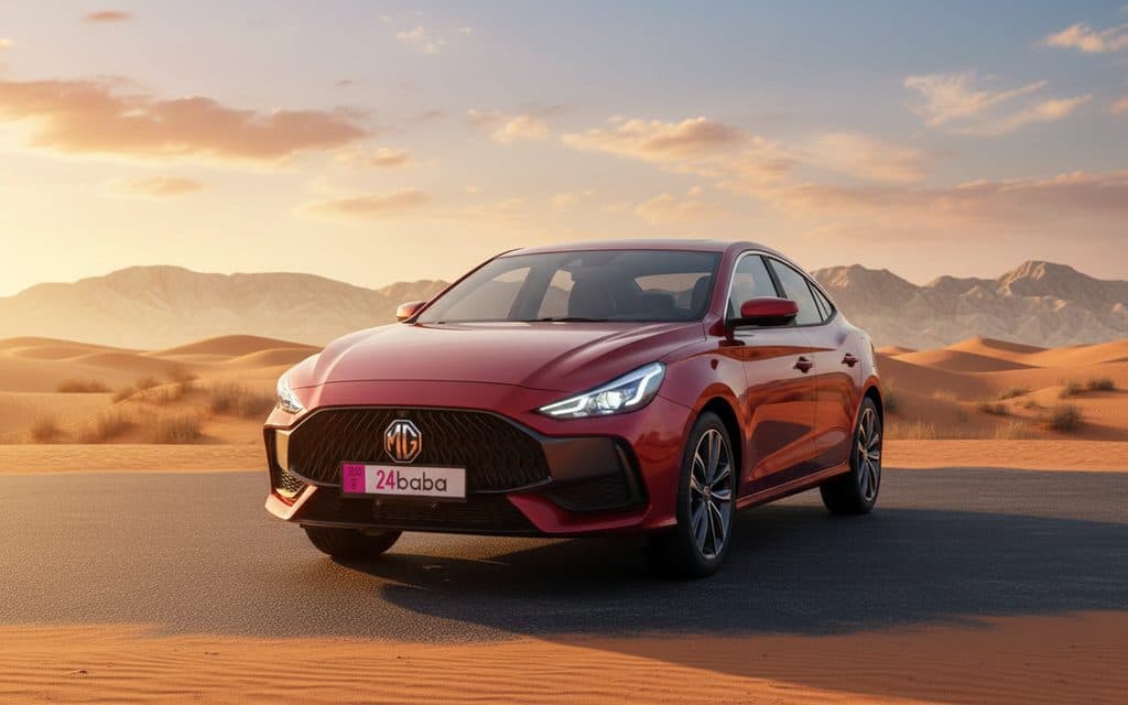 Mg Gt 2022 Red front view with headlights