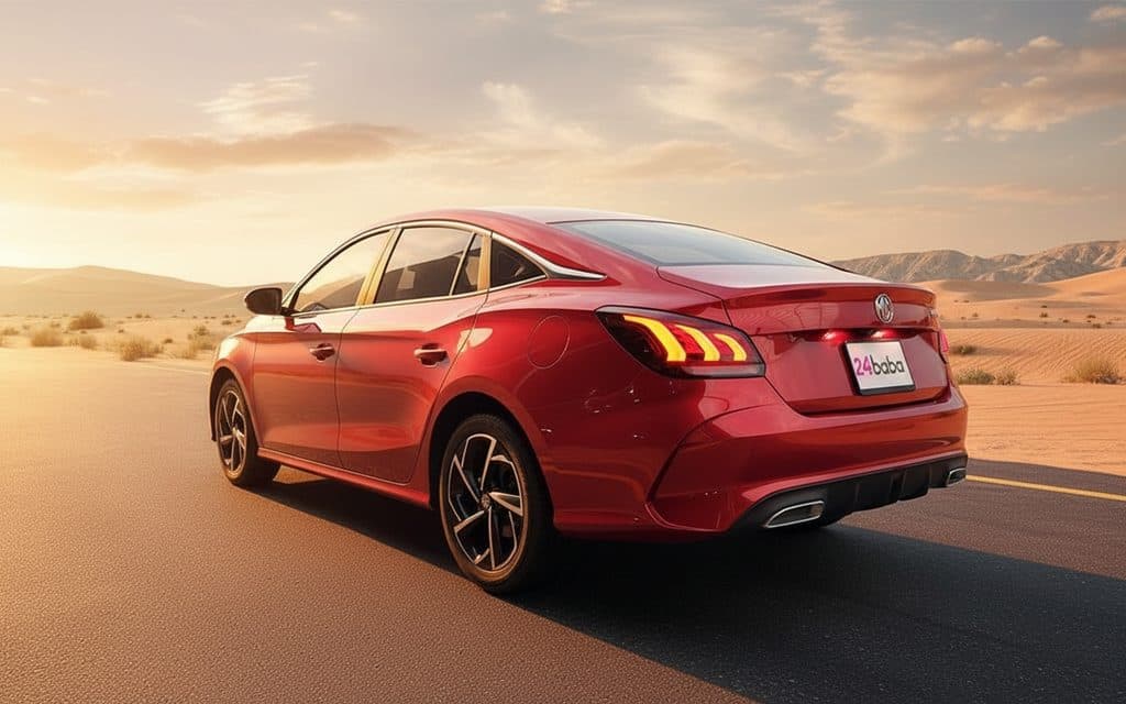 Mg Gt 2022 Red rear view showing taillights