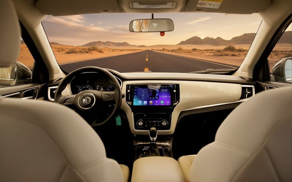 Mg Rx5 2023 interior view showing trim