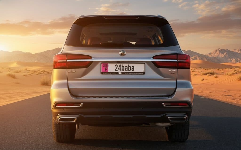 Mg Rx8 2024 Grey rear view showing taillights