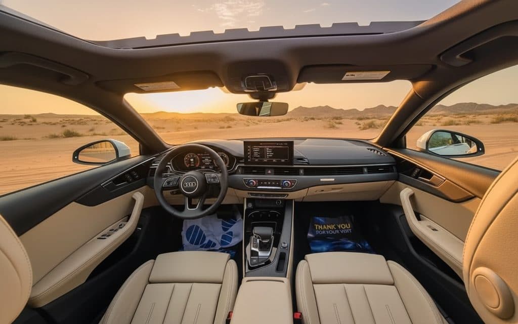 Audi A4 2021 interior view showing trim