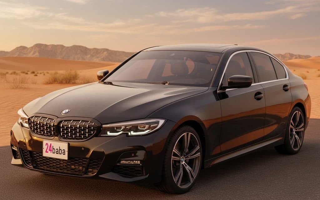 Hire Bmw 330 2020 Black in Dubai