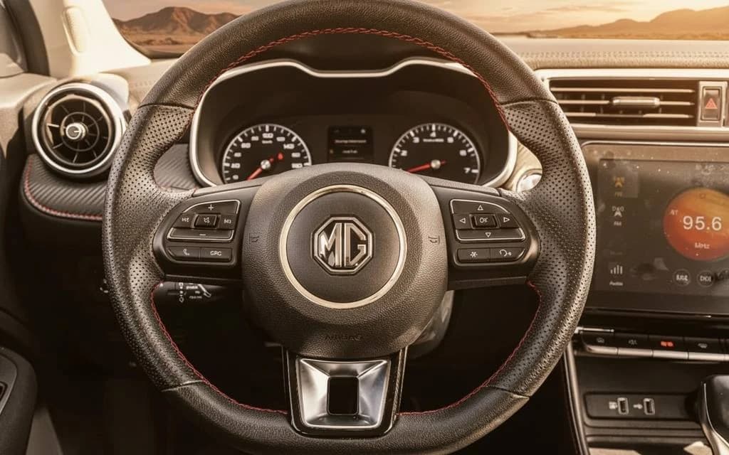 Mg Zs 2022 interior view showing trim – rental in Dubai