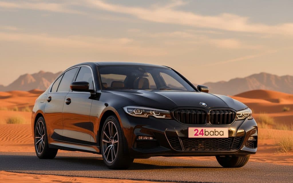 Hire Bmw 330 2021 Black in Dubai