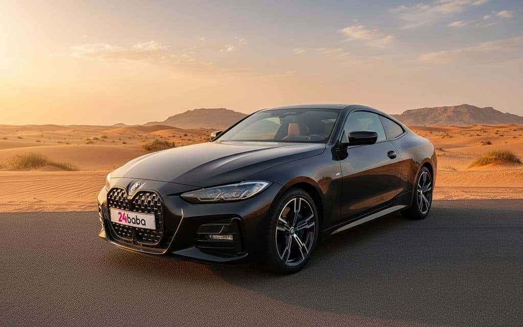 Hire Bmw 420 2023 Black in Dubai