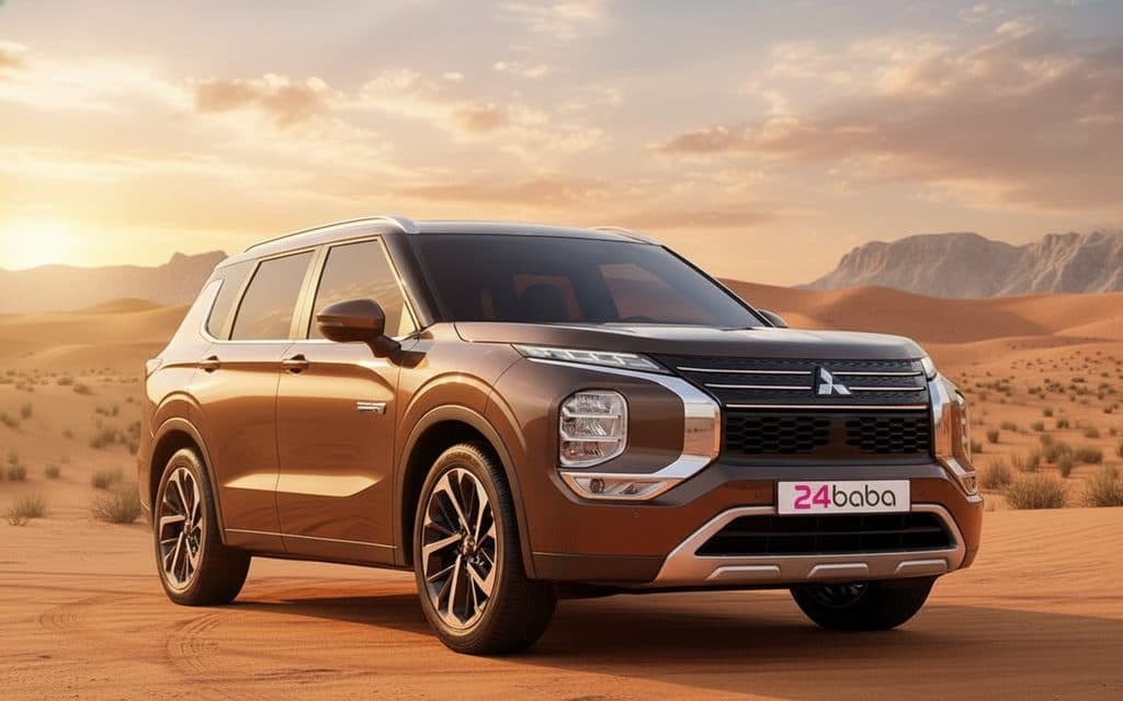 Mitsubishi Outlander 2024 Brown cover image – rental in Dubai