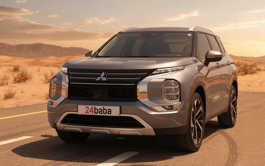 Mitsubishi Outlander 2024 Silver cover image – rental in Dubai