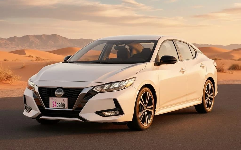 Nissan Sentra 2022 White cover image – rental in Dubai