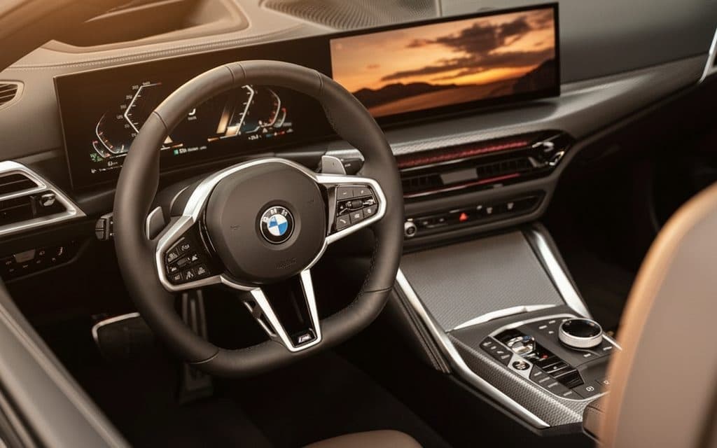 Bmw 420 2024 interior view showing trim