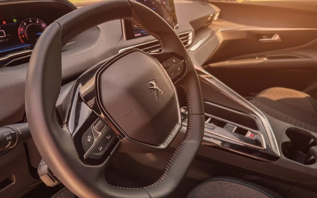 Peugeot 3008 2024 interior view showing trim – rental in Dubai