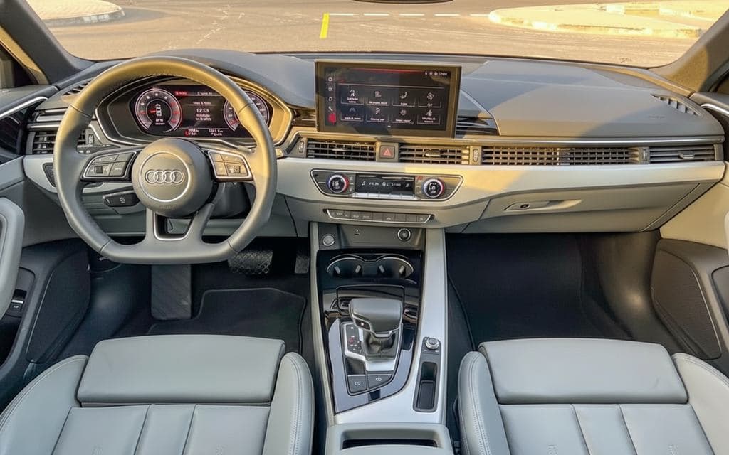 Audi A4 2024 interior view showing trim