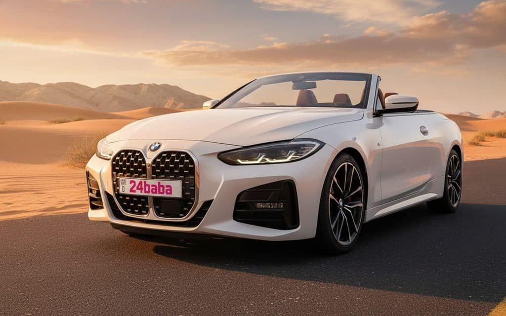 Hire Bmw 420 2021 White in Dubai