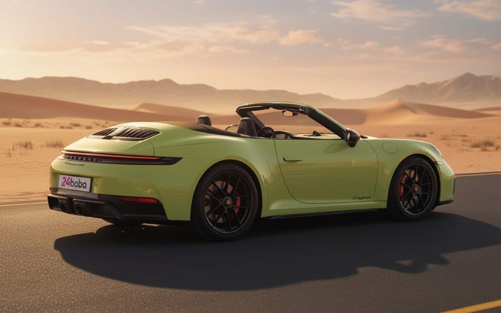 Porsche 911 2025 Yellow side profile