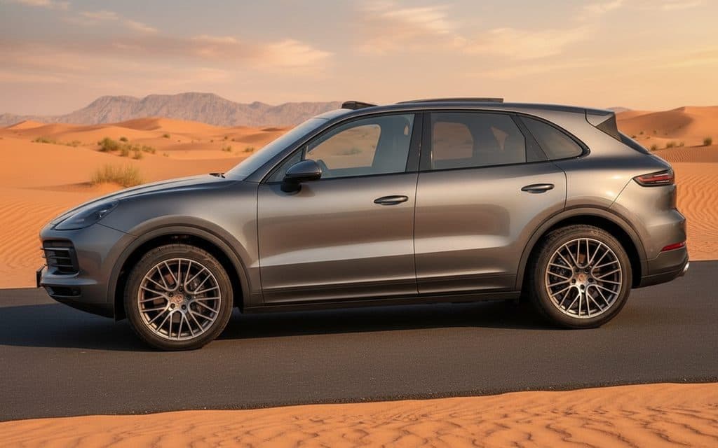 Porsche Cayenne 2021 Grey side profile